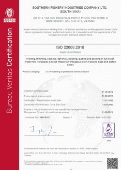 CHỨNG NHẬN ISO 22000